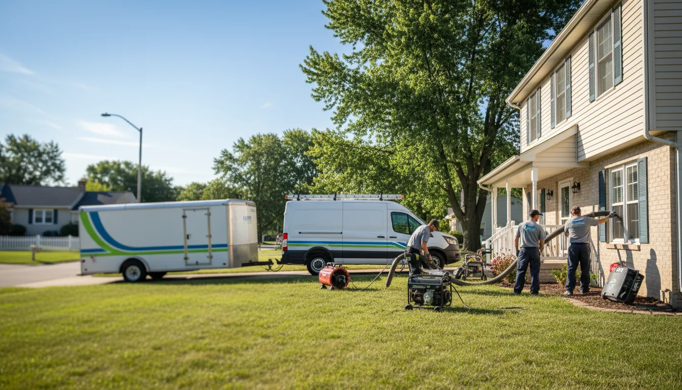 Flooded Basement Restoration And Cleanup With Repair in Chestnut, IL near me
